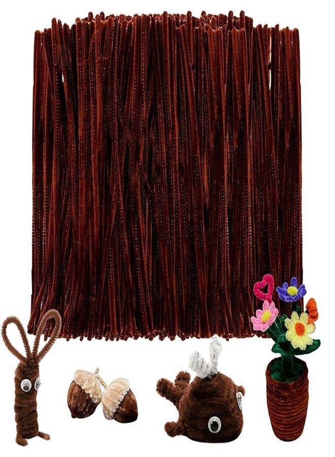 Velme Craft 100Pc Pipe Cleaners Craft Set | Chenille Stem Fuzzy Sticks DIY Craft Supplies for Art Projects Activities, Decorations, Flower Making, Modeling & Sculpting (Maroon) - Image 2